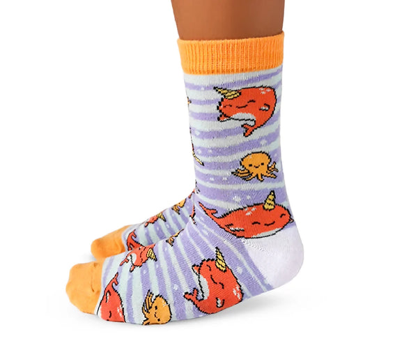 Gnarly Narwhal Socks - Kids'
