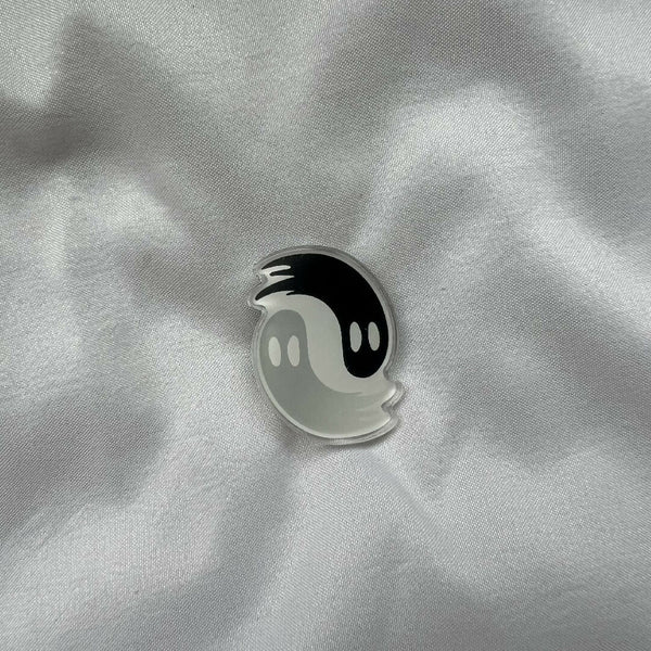Doom and gloom logo pin