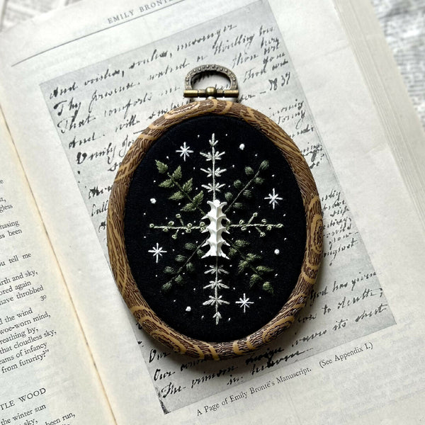 Embroidery Art | Snake Vertebrae