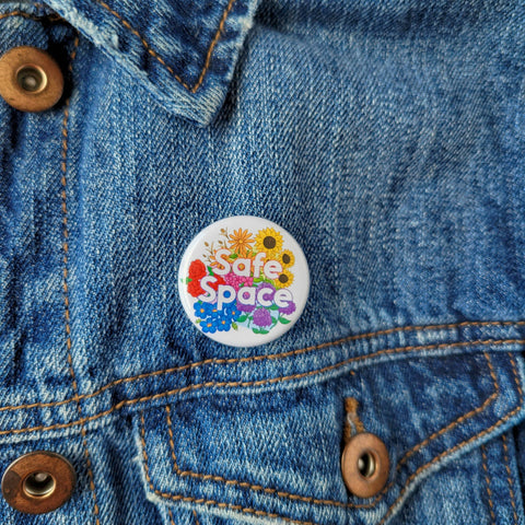 Safe Space 1.25" Pinback Button - Shop Motif