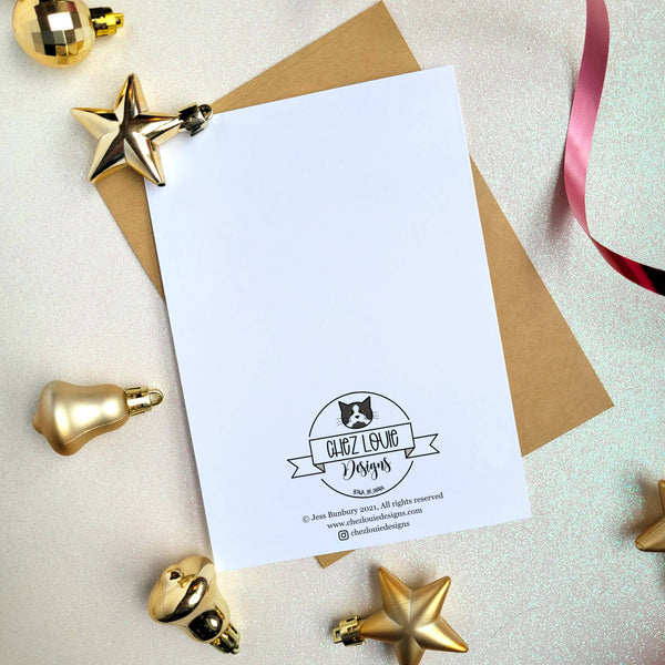 Santa Claws is Coming to Town 5x7
