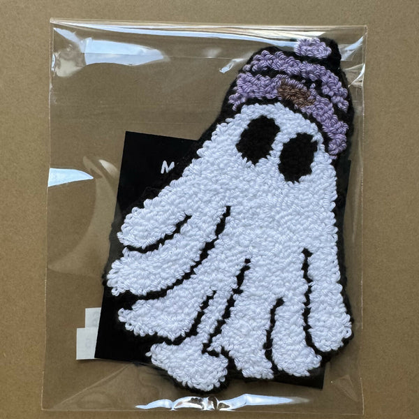 Purple Toque Ghost Mug Rug