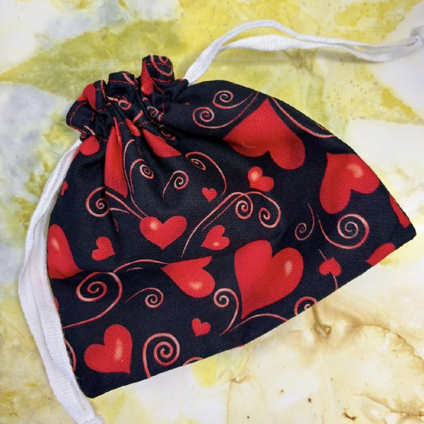 Sea heart in cotton bag