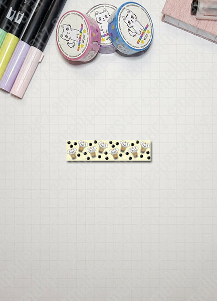 W004 - Lola Boba / Milk Tea Washi Tape