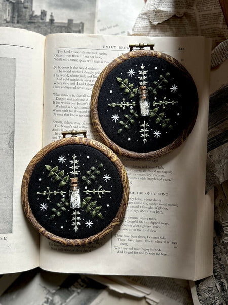 Embroidery Art | White Lipped Viper Snake Bones