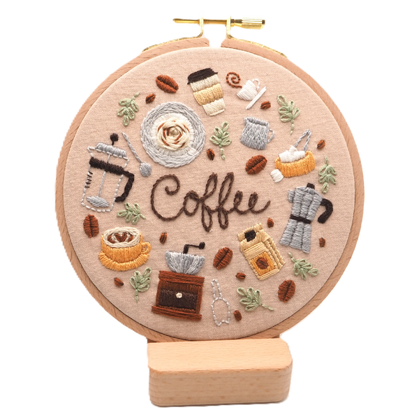 DIY Embroidery Kit (Coffee Lover)