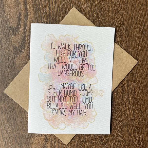 Walk Through Fire Card - Shop Motif