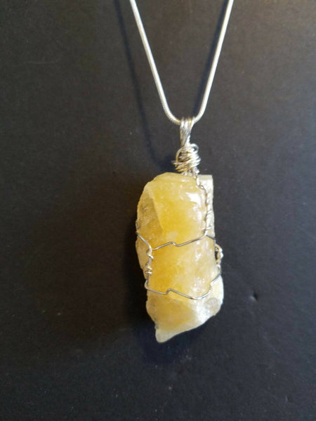 Wire Wrapped Gem/Crystal Necklace