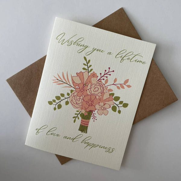 Wishing You A Lifetime of Love and Happiness Card - Shop Motif