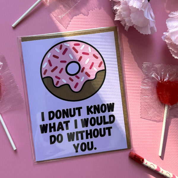 Donut Valentines Day Card