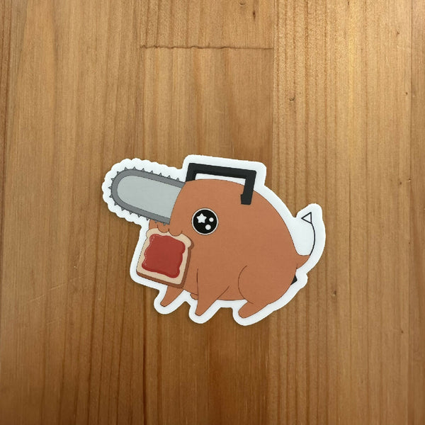 Chainsaw Dog Sticker