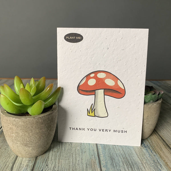 Merci beaucoup Carte de vœux à planter
