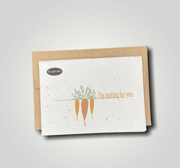 Carte de vœux à planter « Je te soutiens »