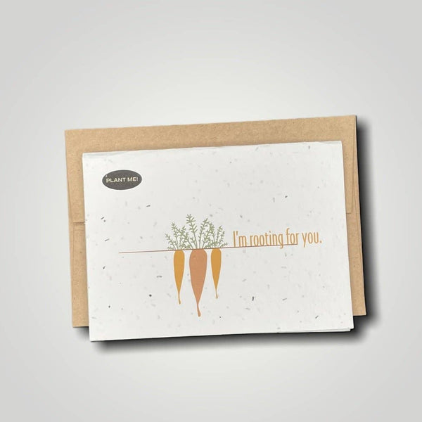 Rooting for You Plantable Greeting Card by Plantable Greetings
