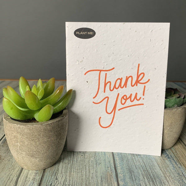 Merci ! Carte de vœux à planter