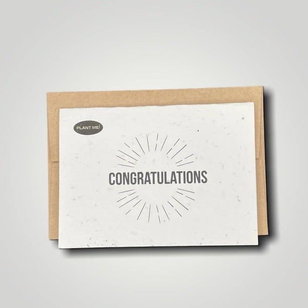 Congratulations Plantable Greeting Card by Plantable Greetings