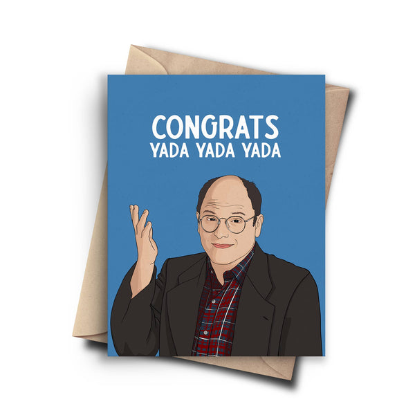 Pop Cult Paper - Seinfeld George Costanza Funny Congratulations Card