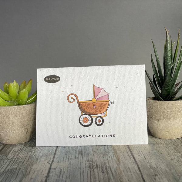 It's a Girl Plantable Greeting Card