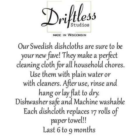 Driftless Studios - Vintage Fish Scale Pattern Swedish Dishcloth - Dish Cloth - Shop Motif