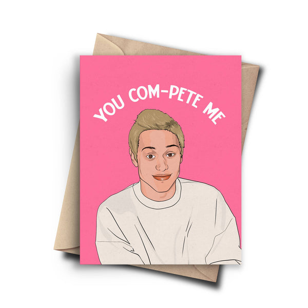 Pop Cult Paper - Pete Davidson Anniversary Card - Pop Culture Card - Shop Motif